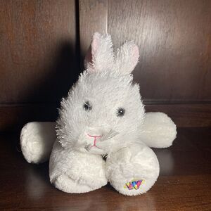 Ganz Webkinz White Bunny Rabbit 8 Inch Plush Fuzzy No Code Stuffed Animal Toy